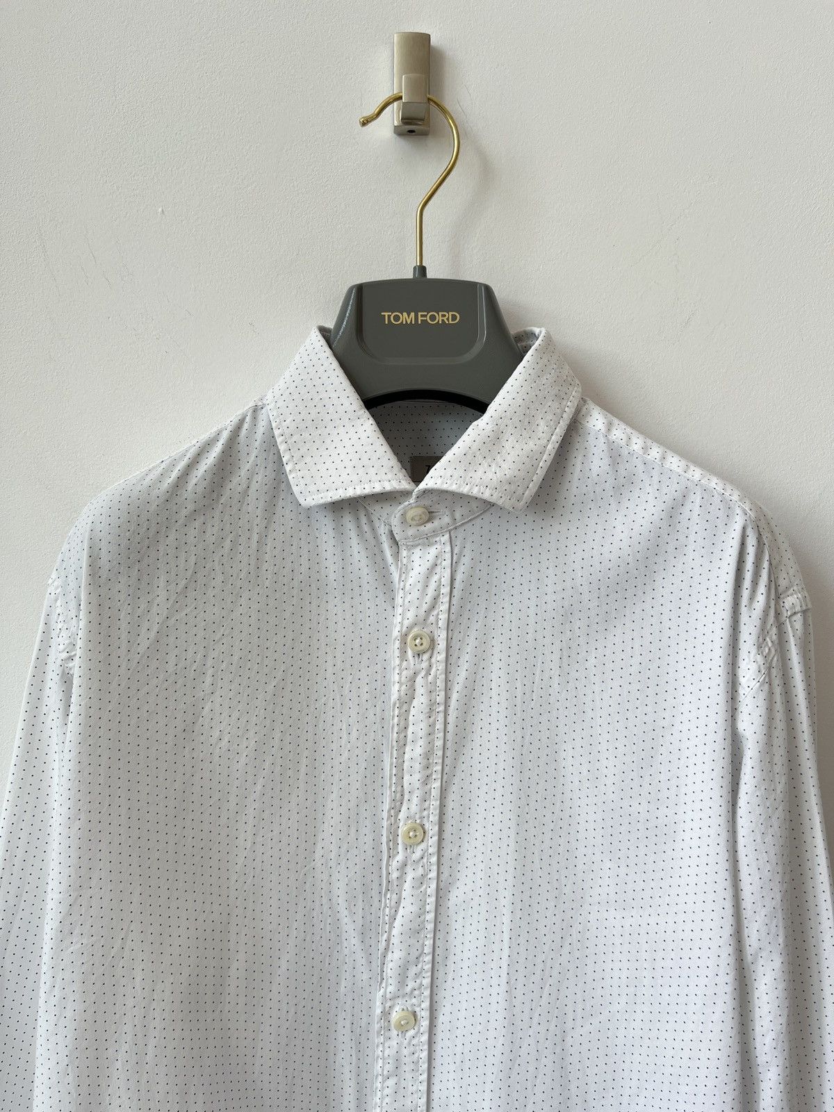 Ermenegildo Zegna × Z Zegna Ermenegildo Zegna Polka Dot Shirt Luxury Old Money Size US L / EU 52-54 / 3 - 1 Thumbnail