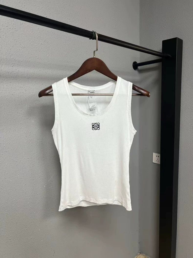 Loewe loewe slogan tank top in white-2507 Size US M / EU 48-50 / 2 - 1 Thumbnail
