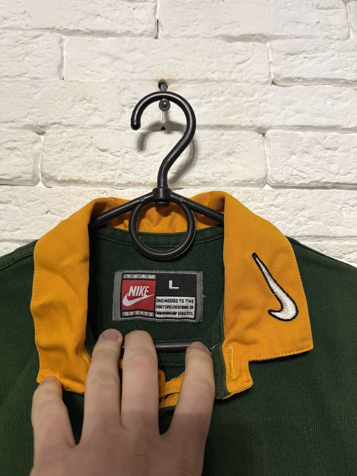 Nike Rare Vintage 90`s Nike South Africa Rugby Jersey Sz L Size US L / EU 52-54 / 3 - 3 Thumbnail