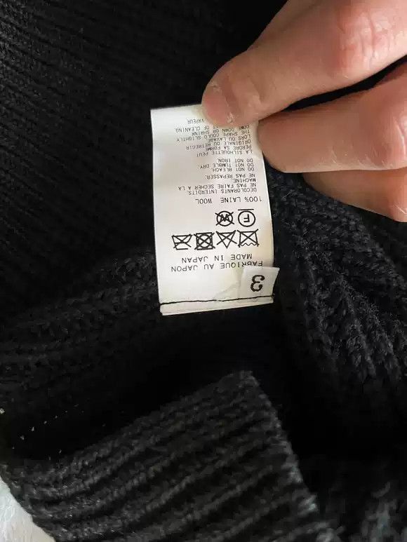 Yohji Yamamoto Yohji Yamamoto YOHJI YAMAMOTO men's sweater with collar n/ Size US L / EU 52-54 / 3 - 8 Thumbnail