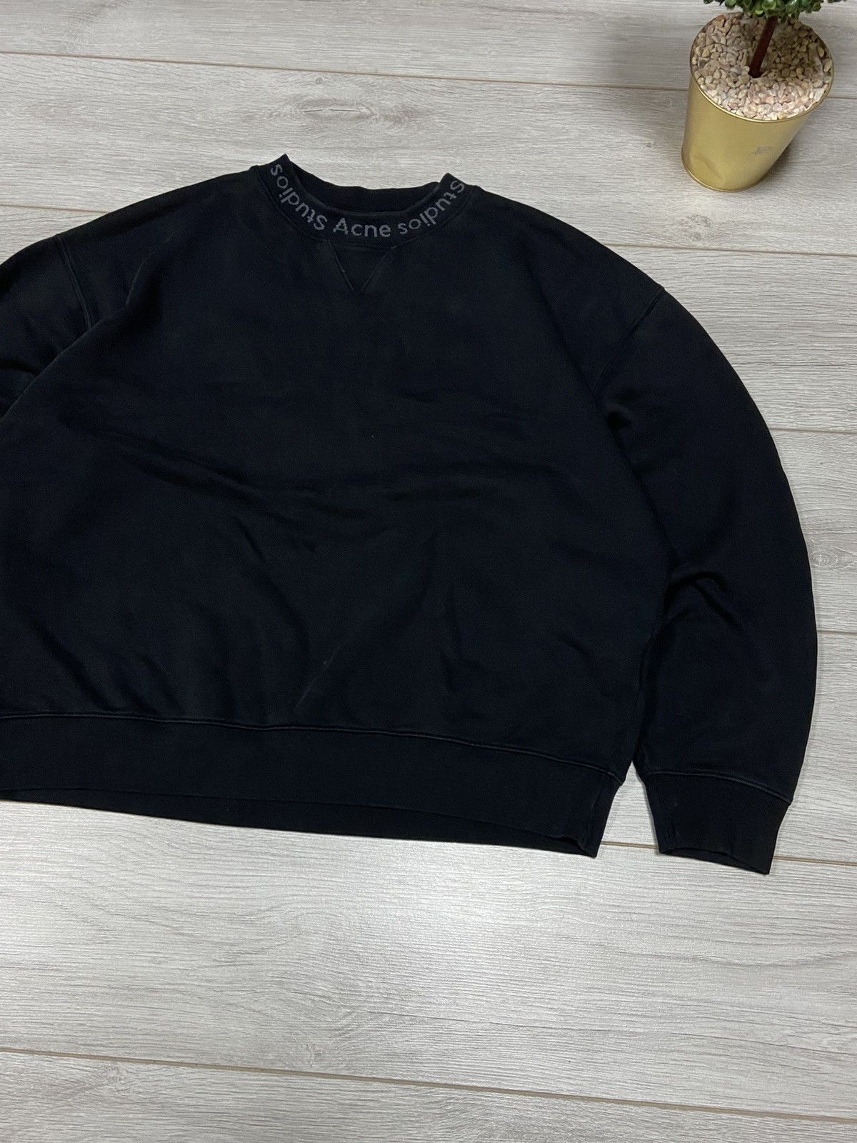 Acne Studios Acne Studios Flogho Crewneck Oversize Boxy Fit Designer Size US L / EU 52-54 / 3 - 3 Thumbnail
