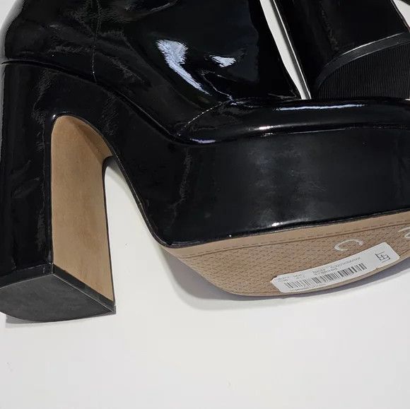 Jessica Simpson Jessica Simpson Madlaina Patent Platform Booties Black 10M Size US 10 / IT 40 - 3 Thumbnail