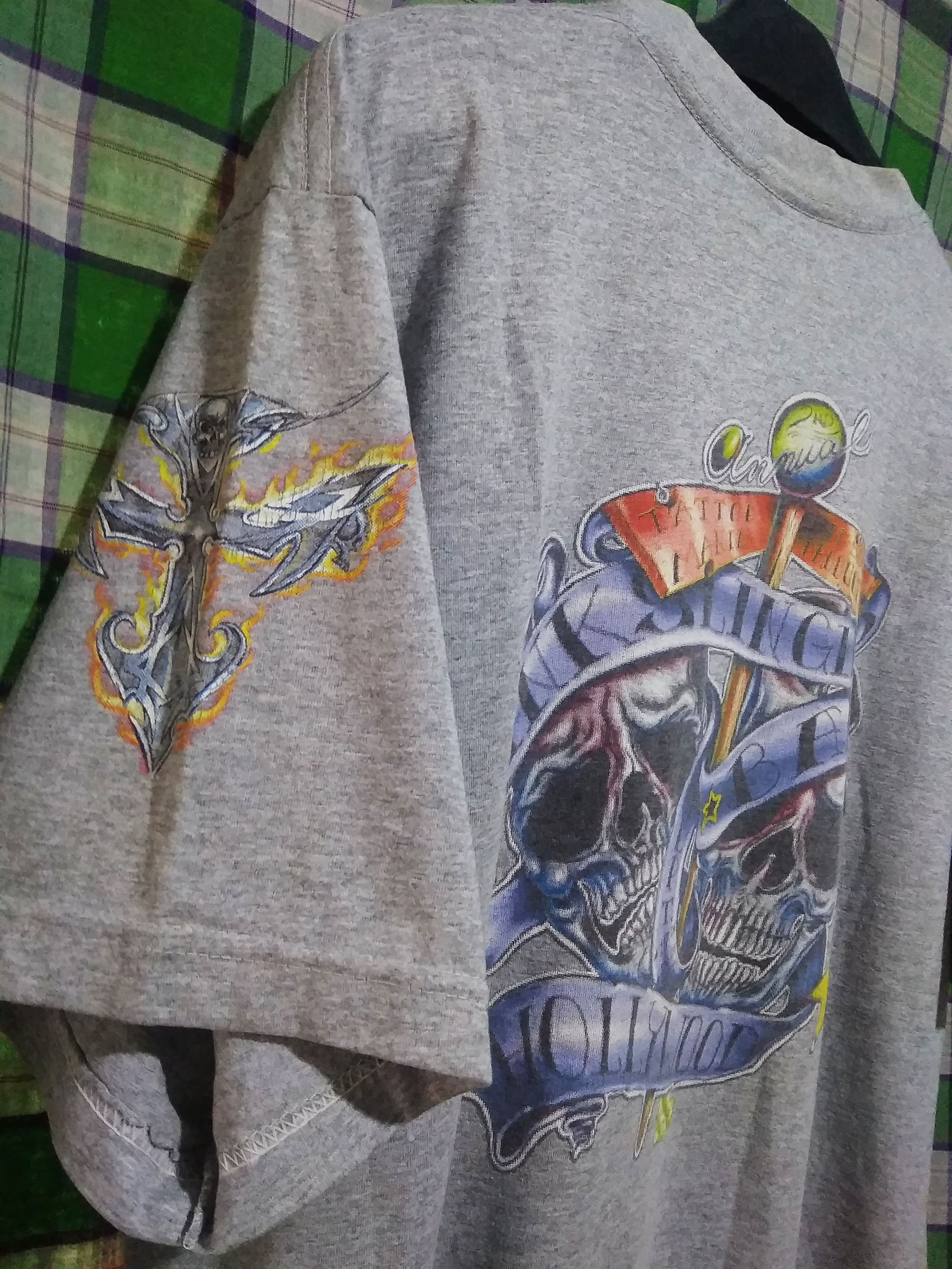Vintage Vtg InkSlingers Tattoo Hollywood 2nd annual tee ed hardy Size US L / EU 52-54 / 3 - 2 Thumbnail