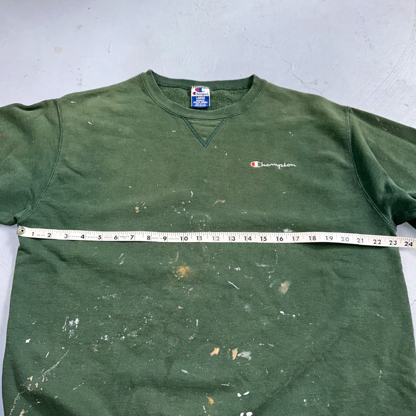 Champion VINTAGE Champion Sweatshirt Crewneck 90s Green Large Mens Size US L / EU 52-54 / 3 - 6 Thumbnail