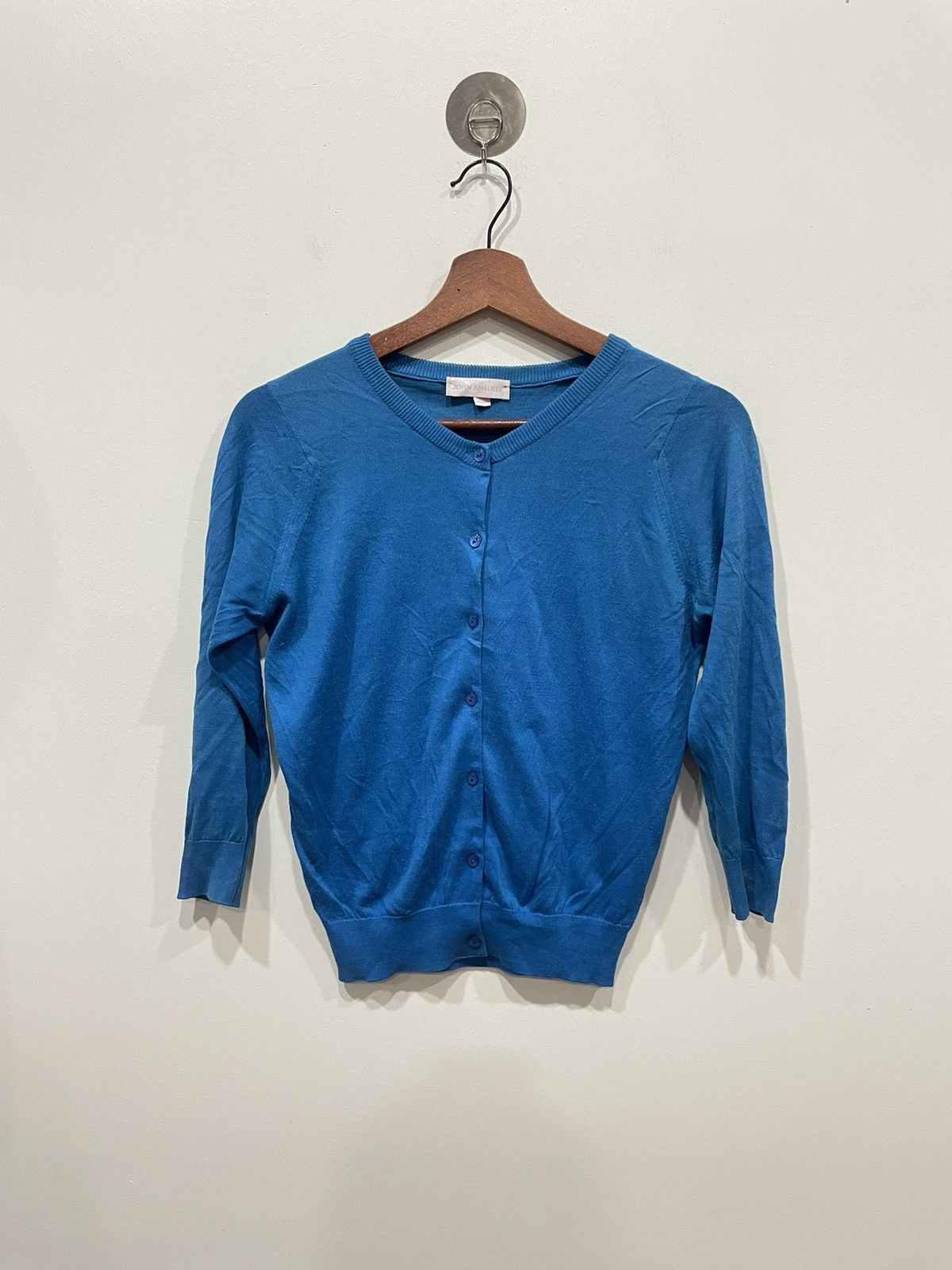 John Smedley Blue Cardigan