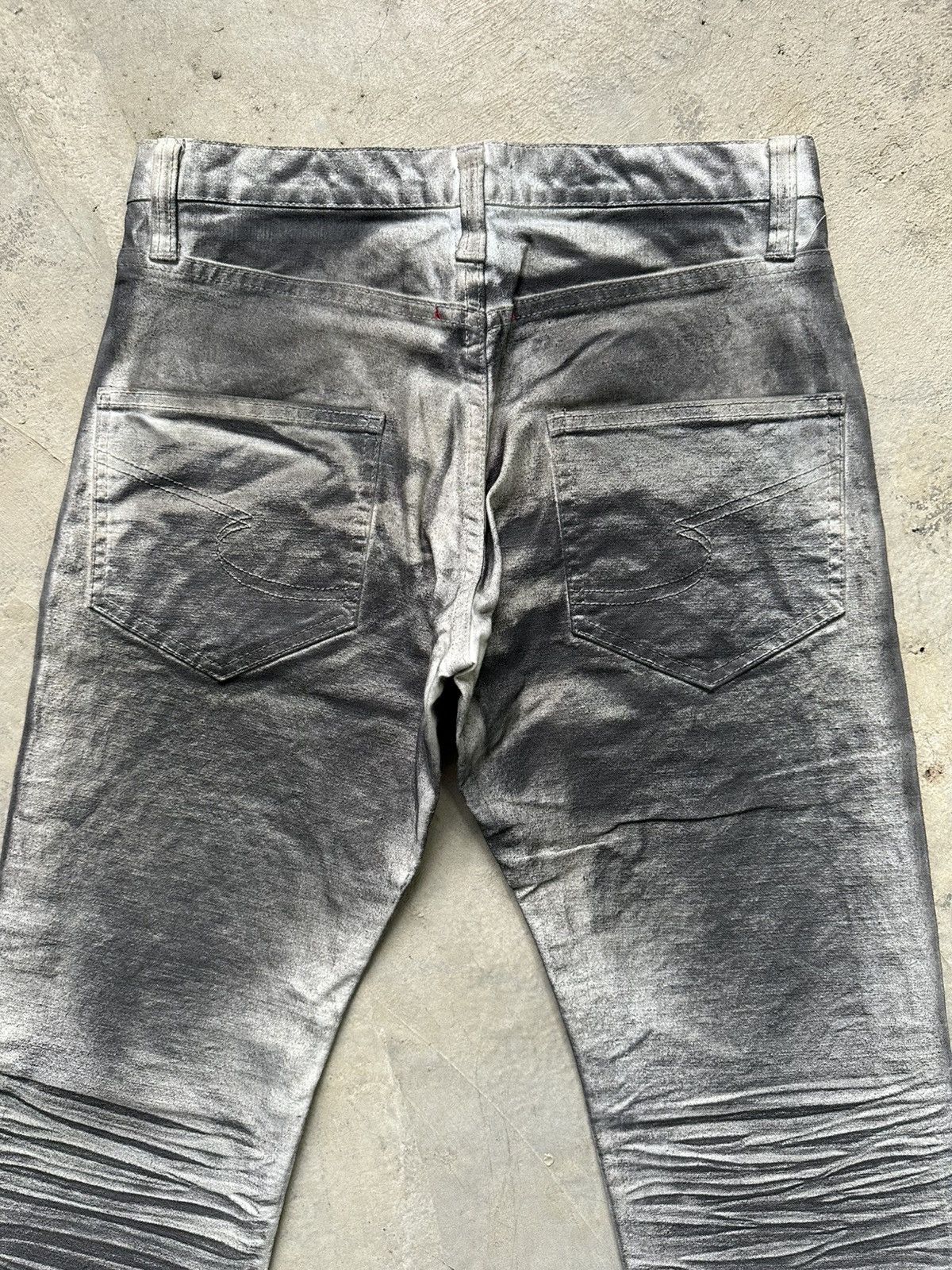 semanticdesign Vintage Japan Made Semantics Design Distressed Waxed Denim Size US 30 / EU 46 - 8 Thumbnail