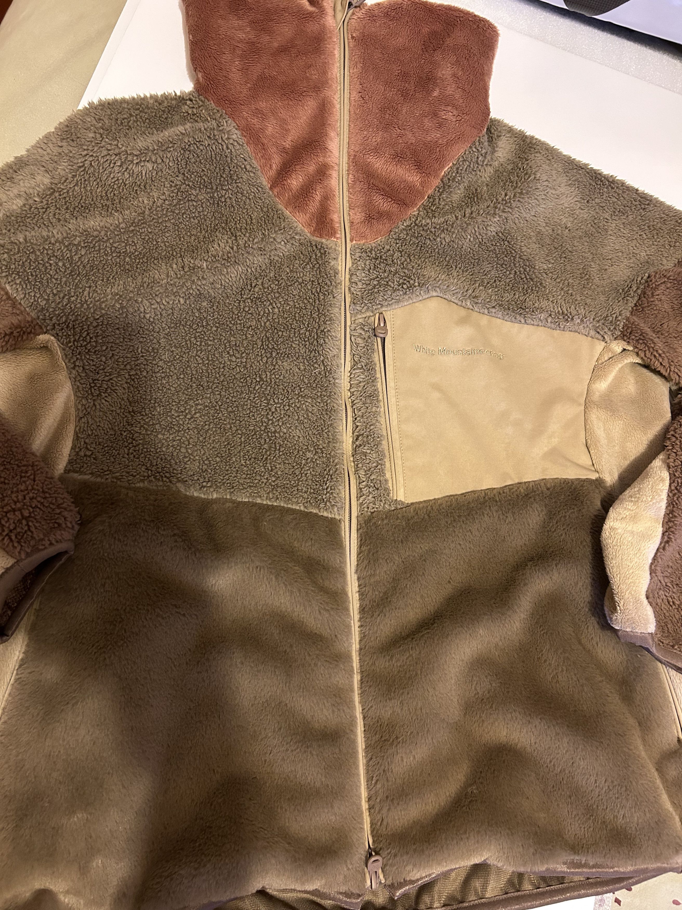 White Mountaineering White Mountaineering Colorblock Fleece Jacket Size US L / EU 52-54 / 3 - 3 Thumbnail