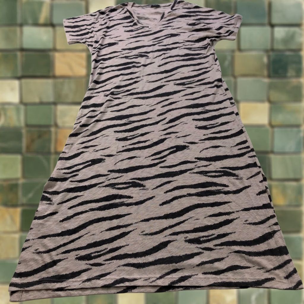 Rails Rails Watercolor Tiger Midi Dress M Women's Black Mauve Beige Size M / US 6-8 / IT 42-44 - 1 Thumbnail