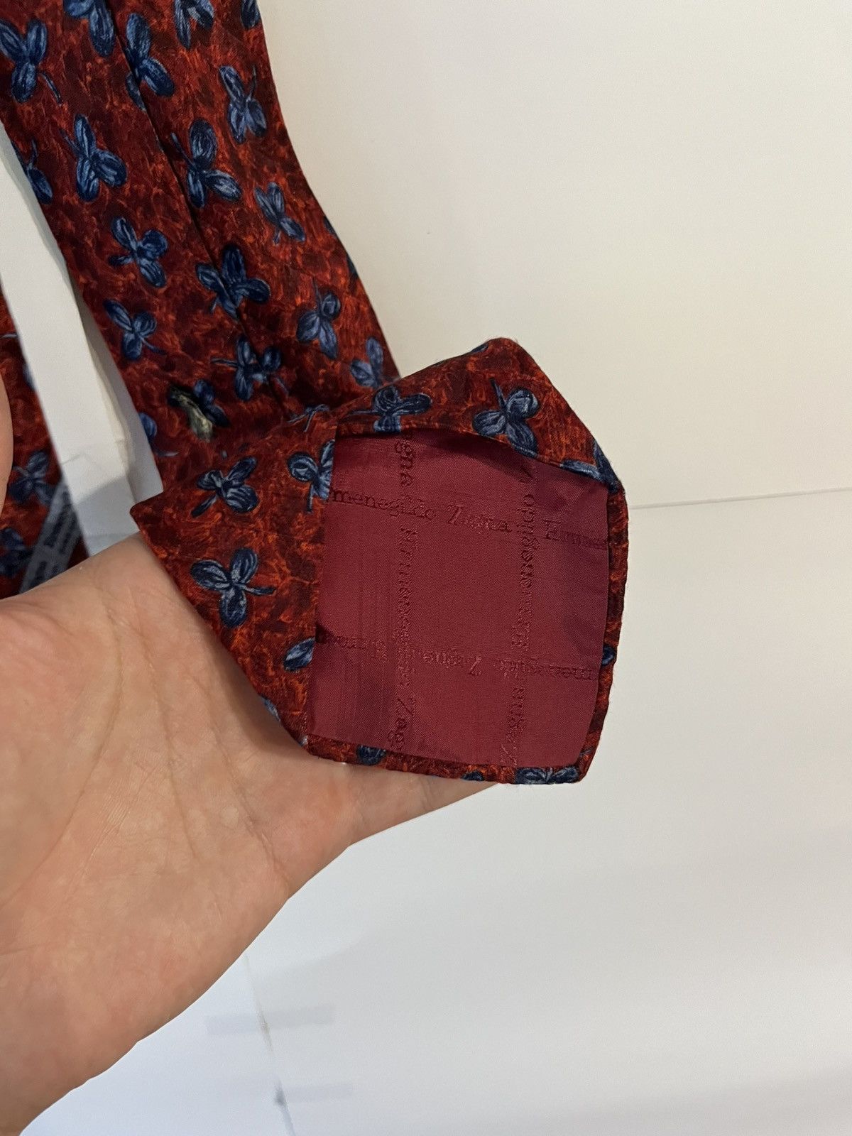 Ermenegildo Zegna Ermenegildo Zegna Luxury Classic Floral Silk Tie Size ONE SIZE - 5 Thumbnail
