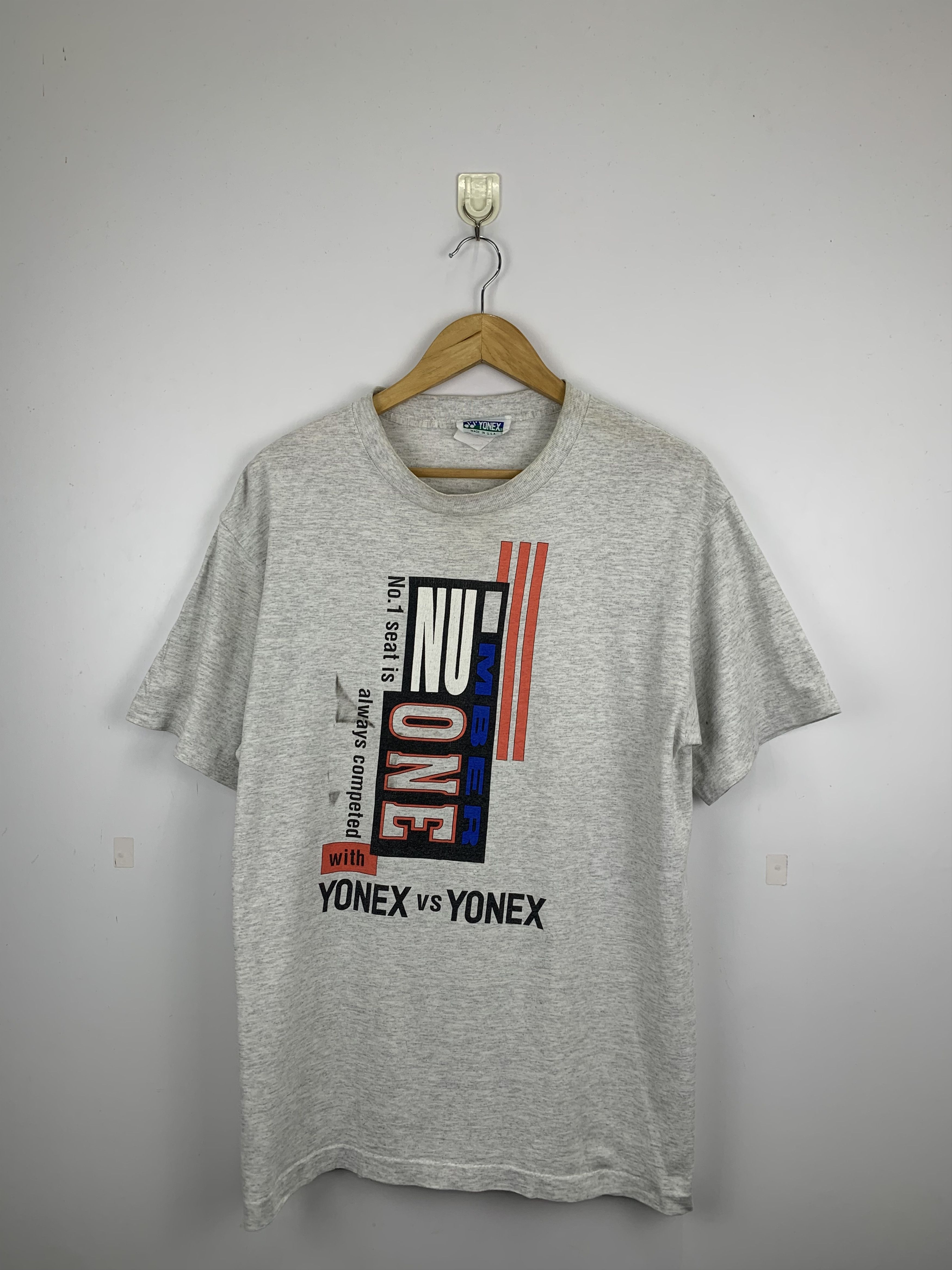 Japanese Brand Vintage 90s Yonex Made In Usa Tee TA0103 Size US L / EU 52-54 / 3 - 1 Thumbnail