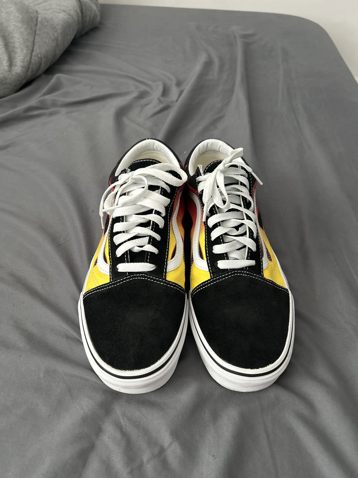 Vans (Flame) Black/Black/TriWhite Size US 11 / EU 44 - 4 Thumbnail
