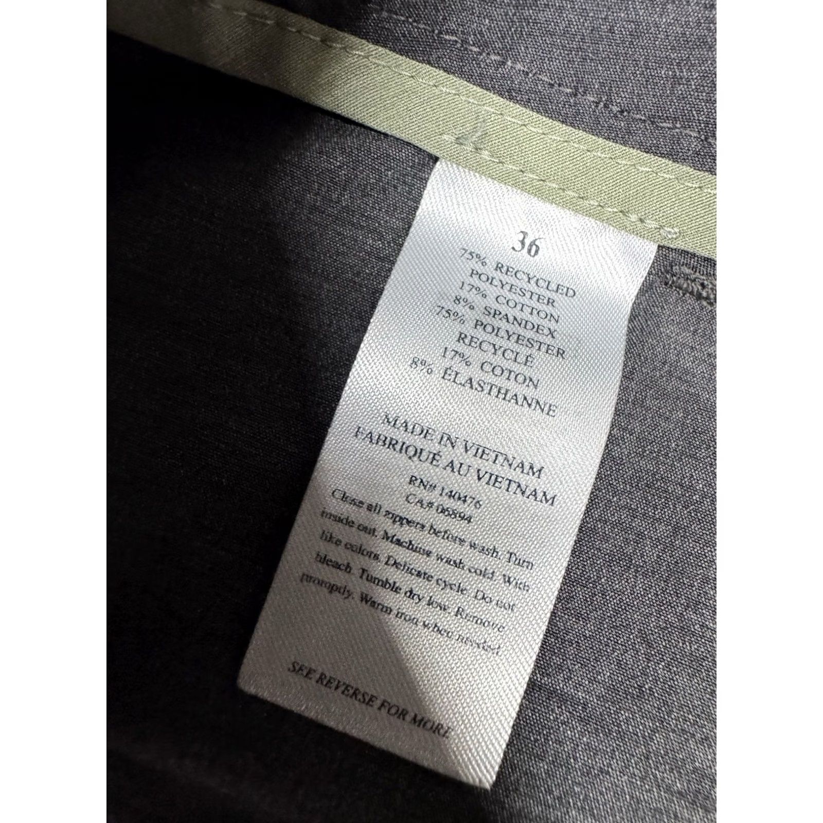 Faherty Faherty All Day Shorts Mens 36 Gray Chino Performance Stretch Pocket Front 9 Inseam Zip Regular Rise Solid Summer Preppy Casual Travel Size US 36 / EU 52 - 2 Thumbnail