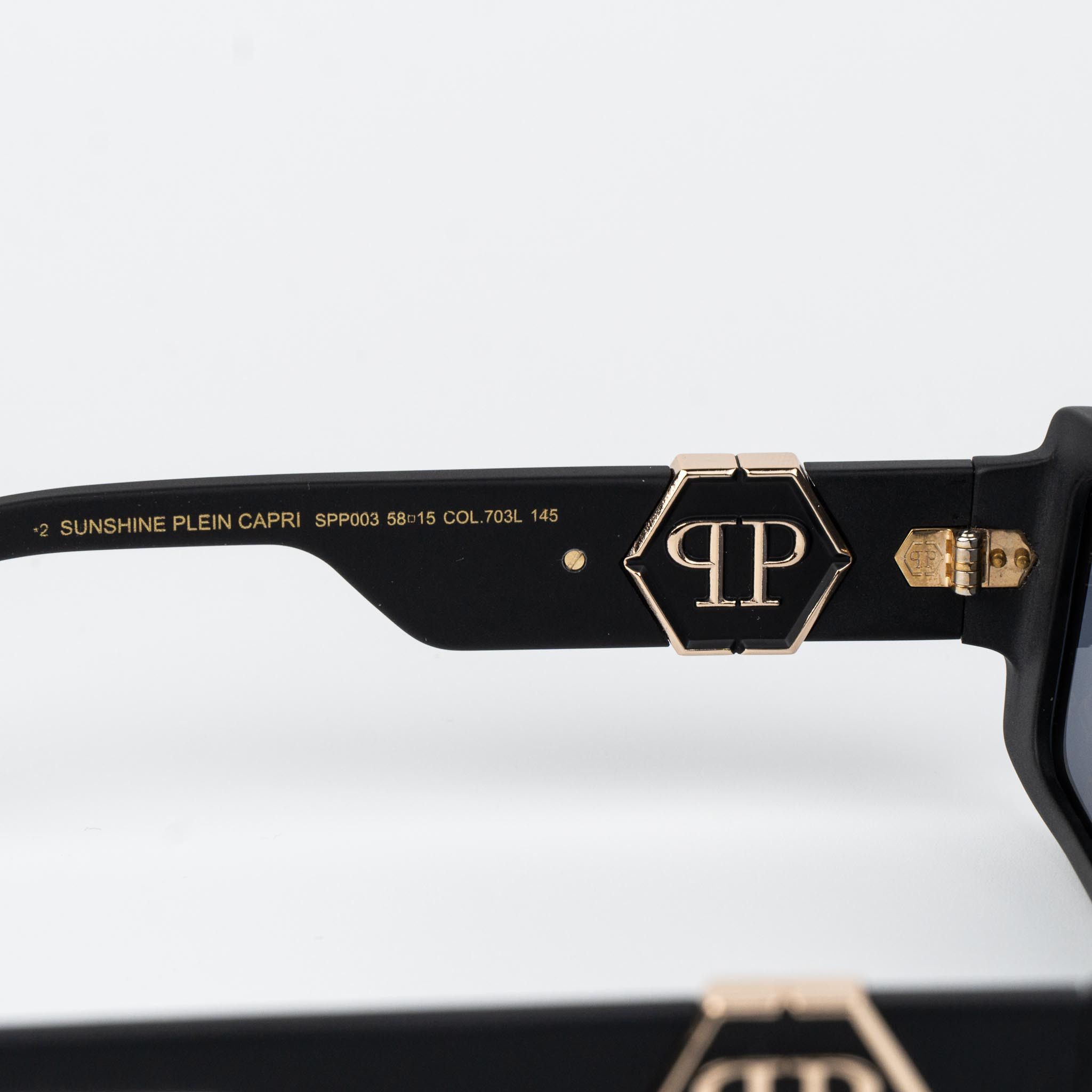 Philipp Plein Philipp Plein Sunglasses Rectangle SPP003M 703L AUTHENTIC Size ONE SIZE - 10 Thumbnail