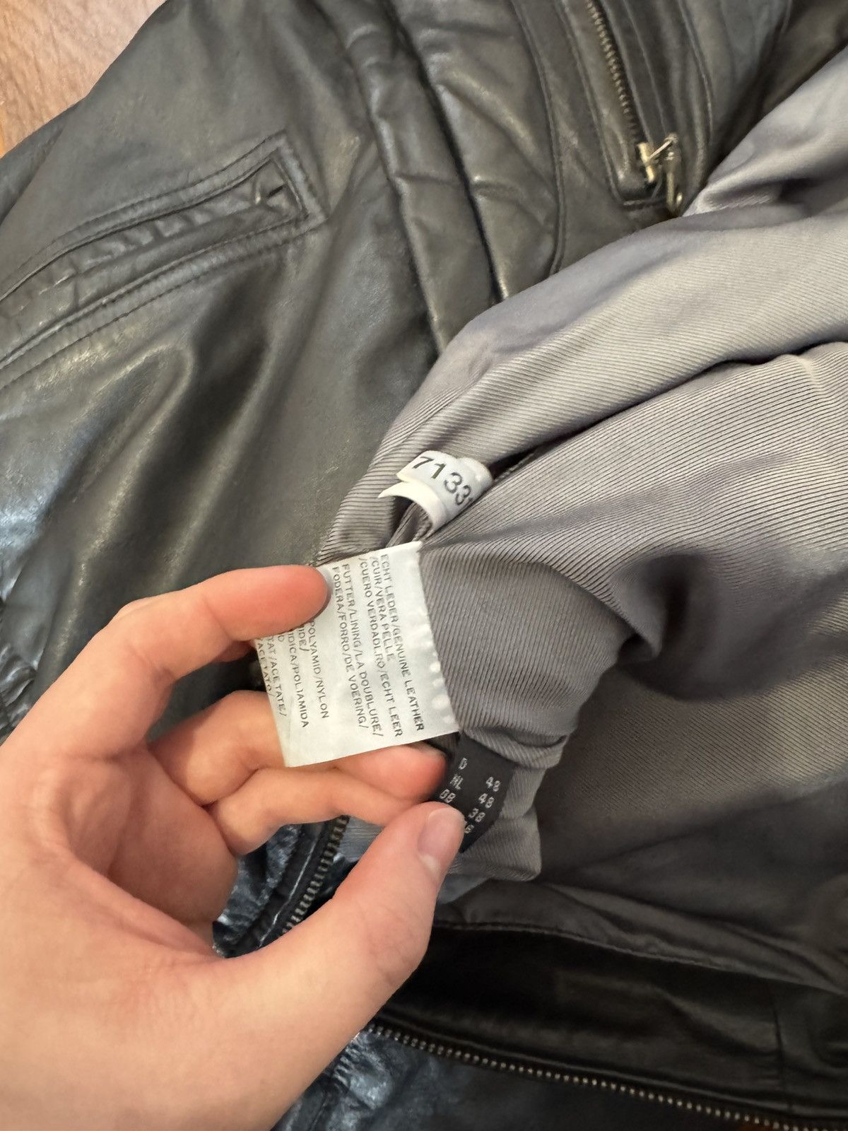 Leather Vintage Genuine Real Leather Jacket High Quality Rock Punk M Size US M / EU 48-50 / 2 - 11 Thumbnail