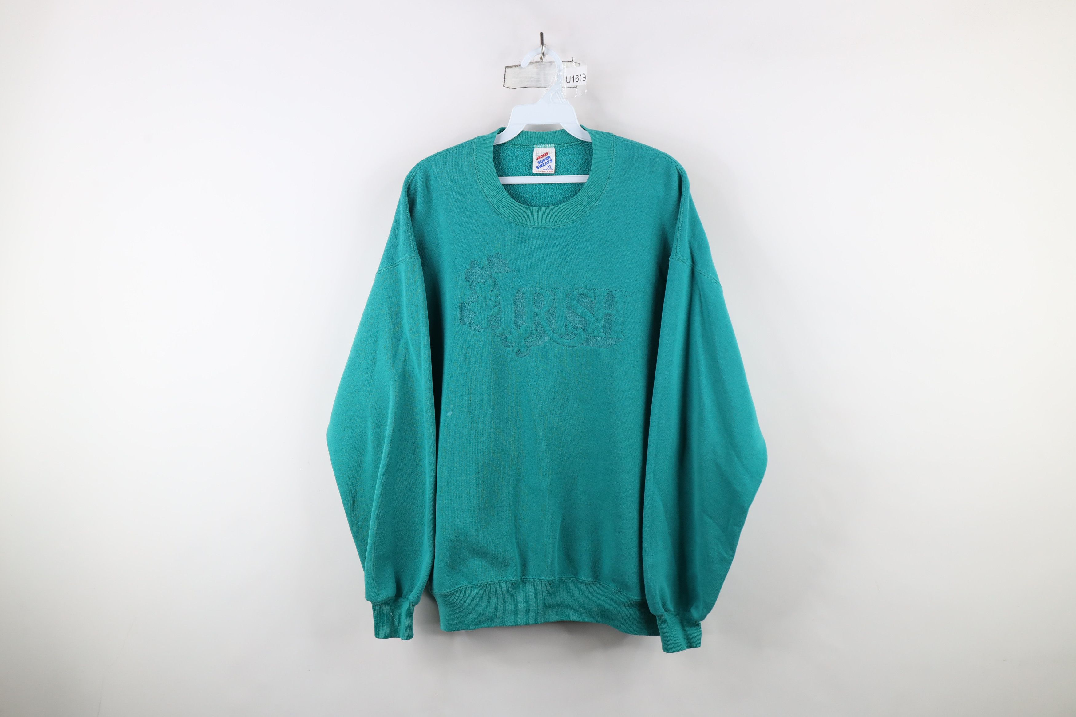 Vintage Vintage 90s Spell Notre Dame University Irish Sweatshirt USA Size US XL / EU 56 / 4 - 1 Thumbnail