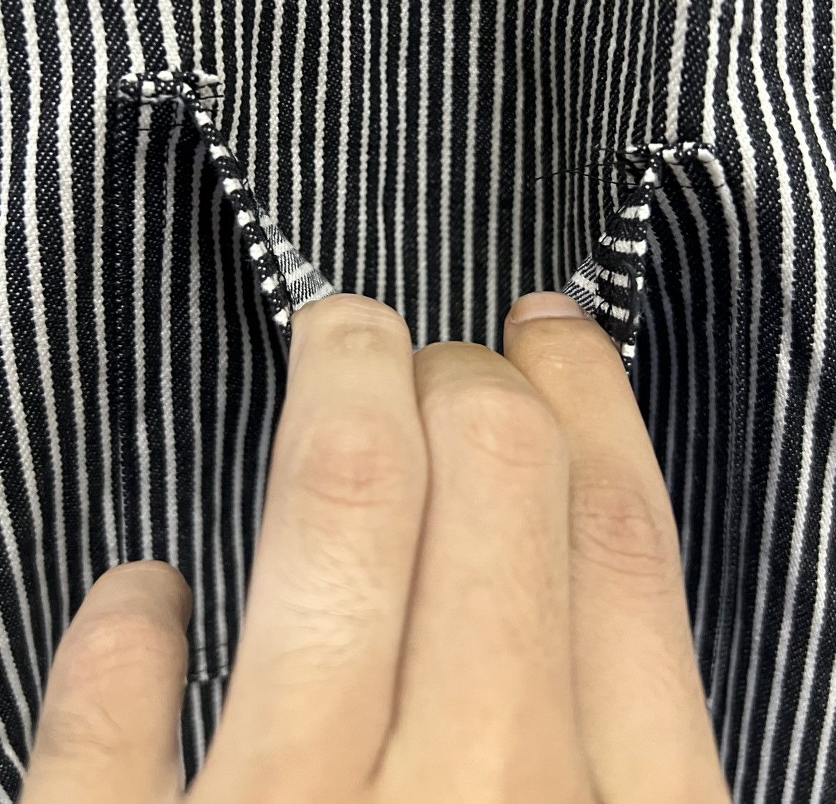 Japanese Brand × Vintage Vintage Japanese Hickory Stripe Overalls by MISSEWE Size US 29 - 11 Thumbnail