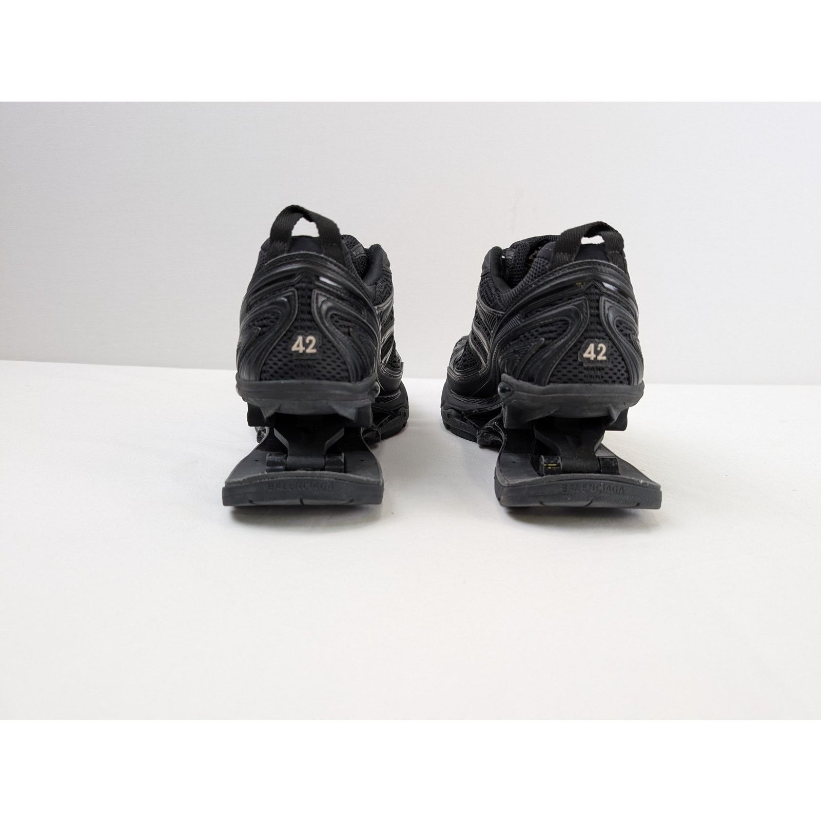 Balenciaga o1rshd1 Mesh Rubber Single X-Pander Sneakers in Black Size US 9 / EU 42 - 11 Thumbnail