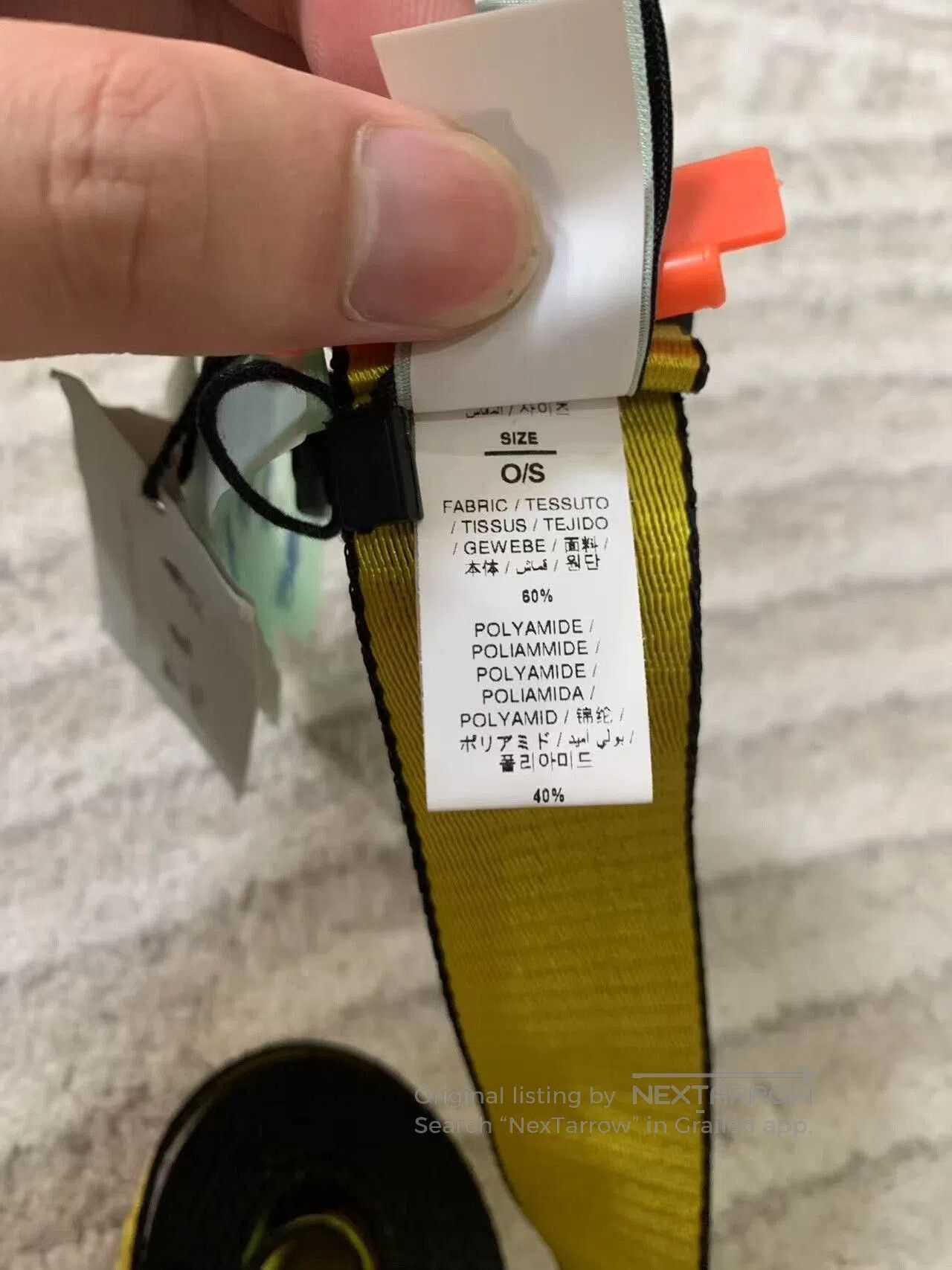 Off-White off white industrial style belt with tags. Size ONE SIZE - 4 Thumbnail