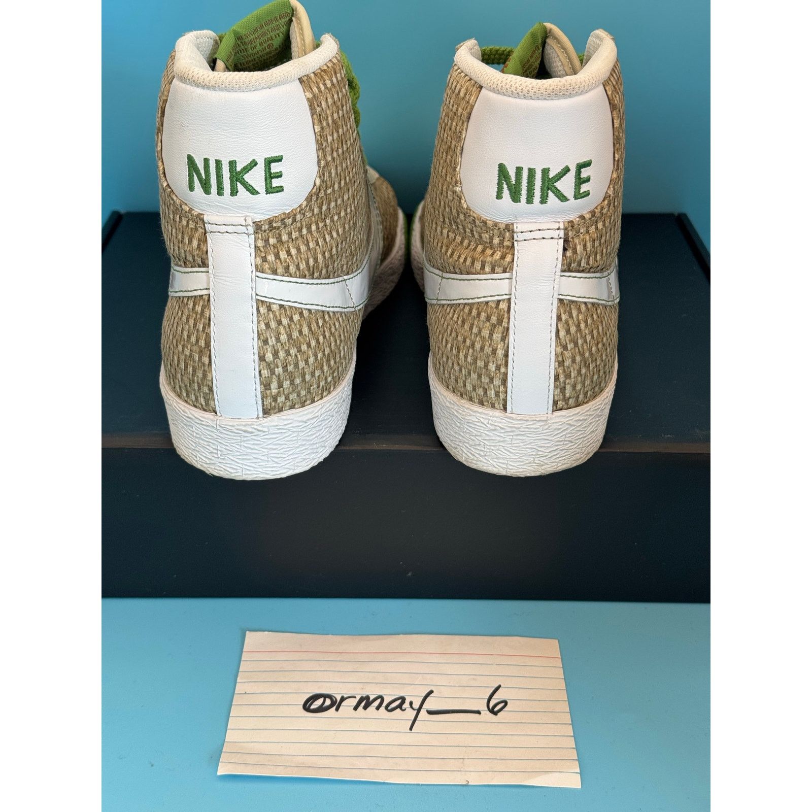 Nike WMNS Nike Blazer Mid Premium Birch Chlorophyll w10 Size US 10 / IT 40 - 8 Thumbnail