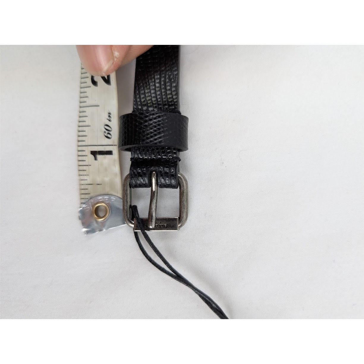 Saint Laurent Paris o1rshd1 Size: 100cm / Belt in Black Size 40 - 10 Thumbnail