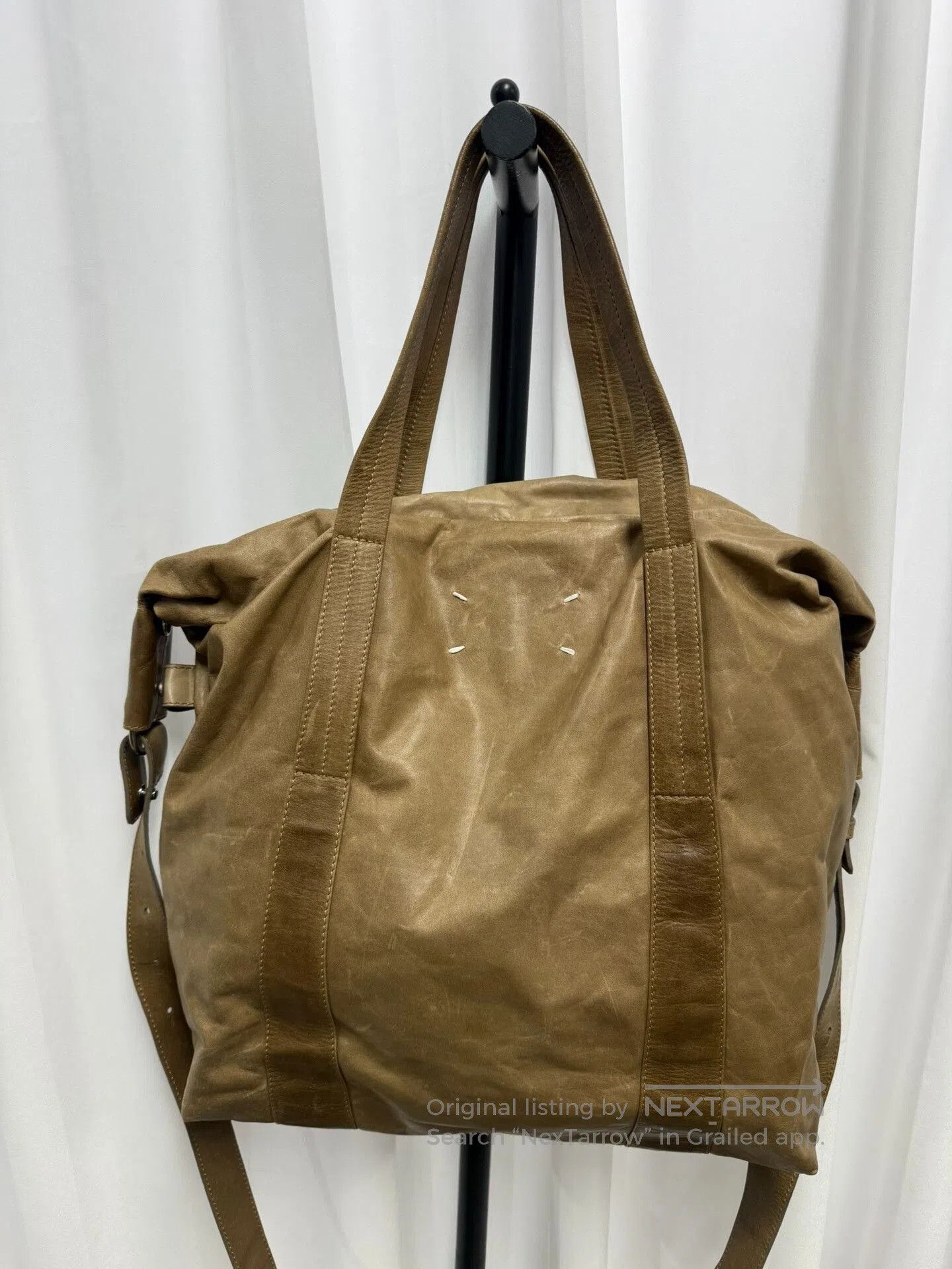 Maison Margiela Maison Margiela Brown Leather Boston Bag. Size ONE SIZE - 2 Thumbnail