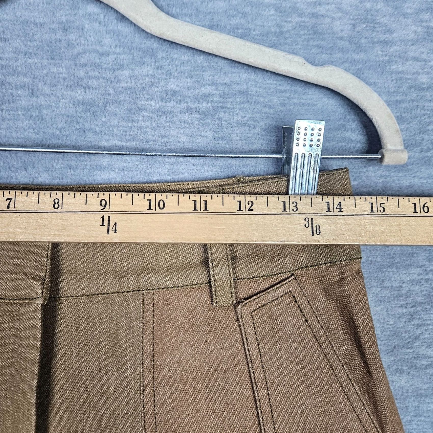 Vintage Derek Lam 10 Crosby Jeans Womens Cropped Flared Denim Size 4 Brown Cotton/spandex Regular Fit Vintage No Size 27" / US 4 / IT 40 - 3 Thumbnail