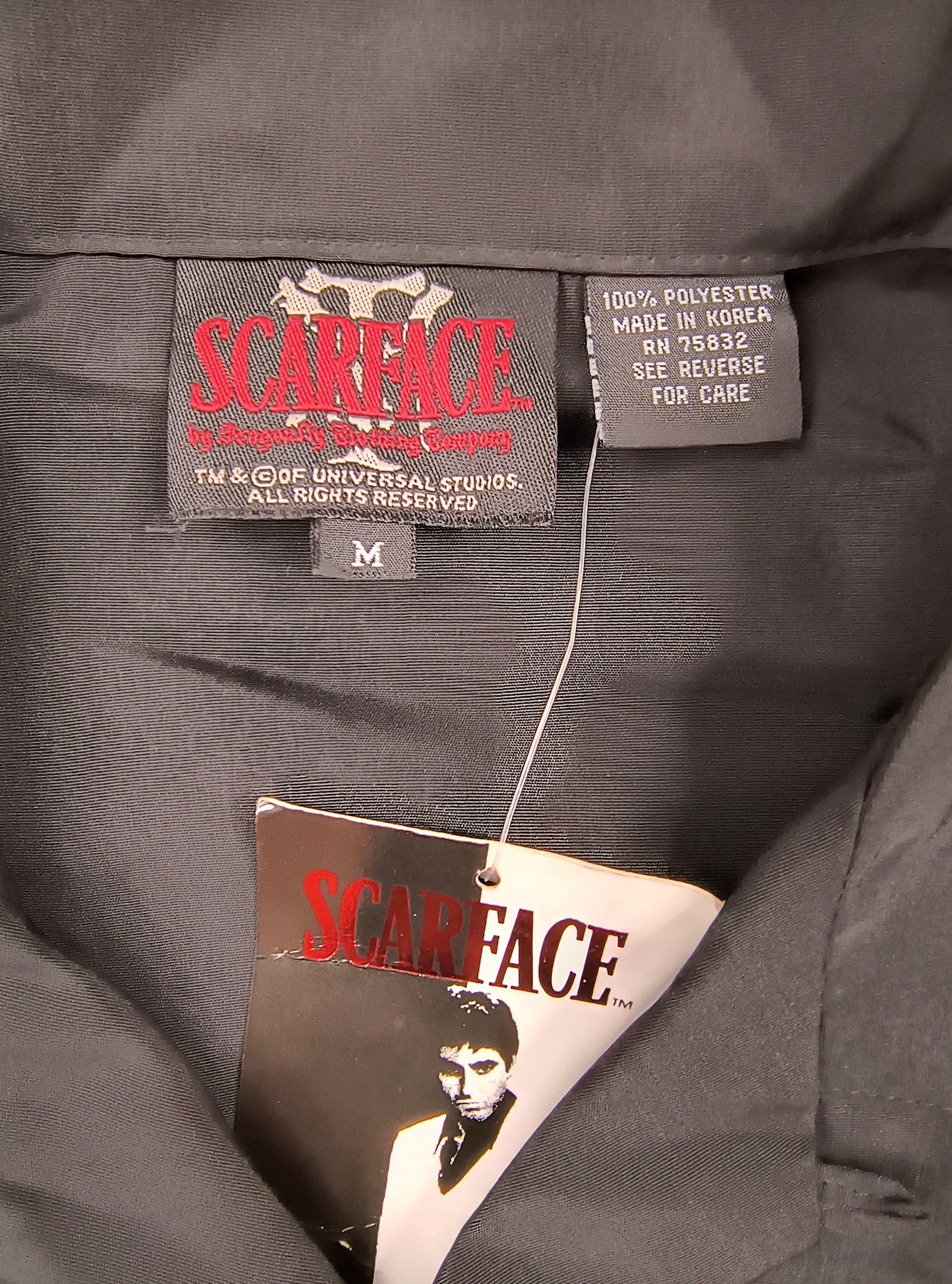 Vintage DSWT Vintage Scarface 90s button up shirt Size US M / EU 48-50 / 2 - 5 Thumbnail