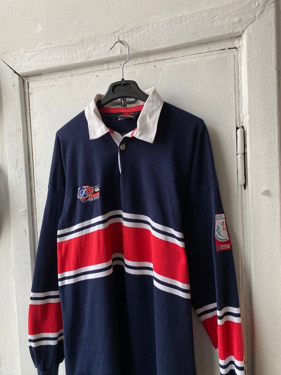 Canterbury of New Zealand Vintage 1997 Rugby Sevens Hong Kong Canterbury Longsleeve Size US XL / EU 56 / 4 - 3 Thumbnail