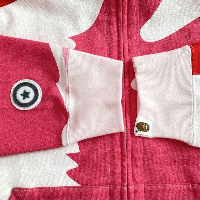 Bape BAPE Double Shark Full Zip Hoodie MEGA ABC CAMO Pink APE Size US XL / EU 56 / 4 - 6 Thumbnail