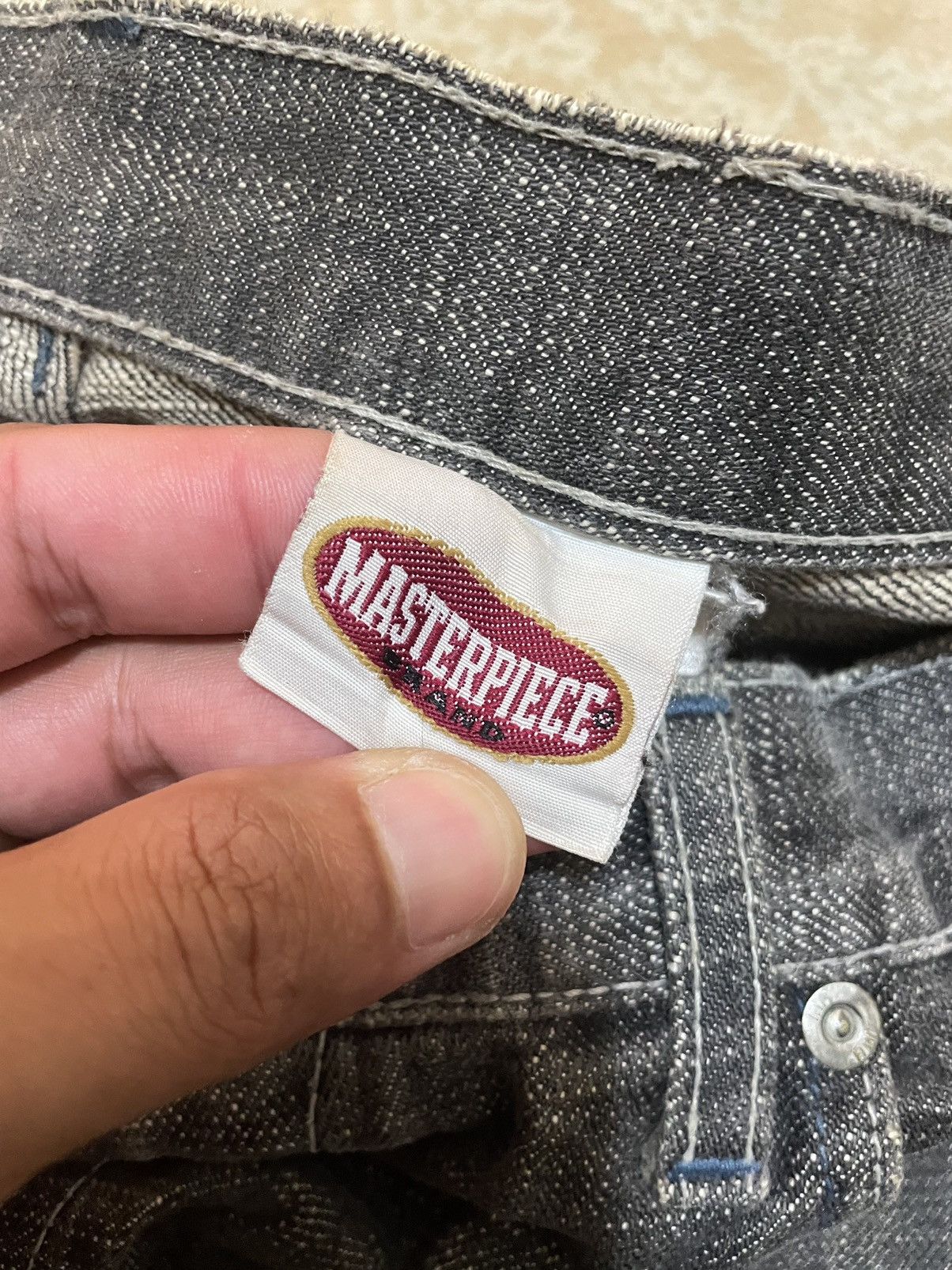 Japanese Brand × MasterPiece 🔥Rare🔥Masterpiece Denim Jeans Made in Japan Baggy Jeans Size US 37 - 4 Thumbnail