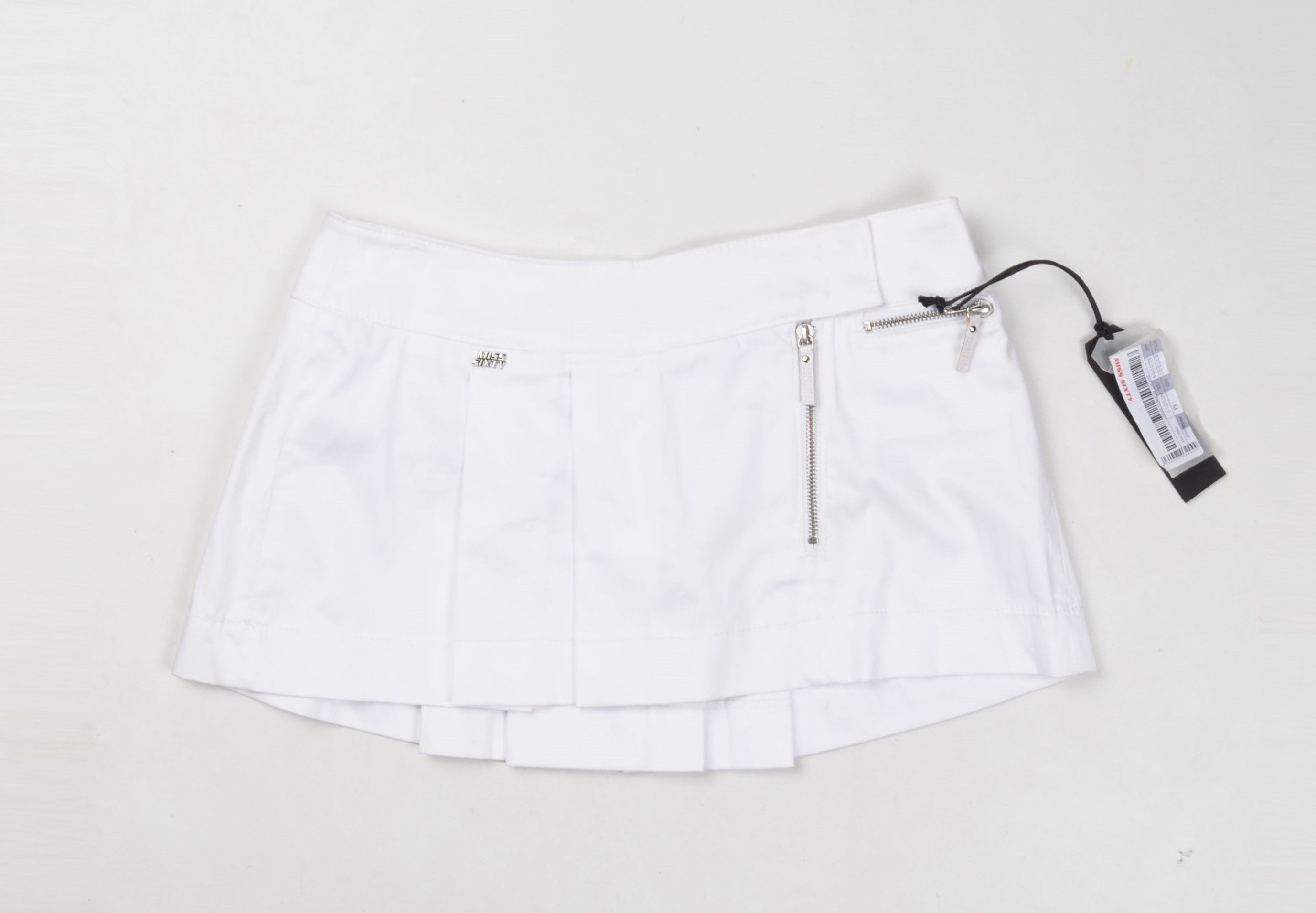 Miss Sixty × Vintage Miss Sixty Y2K Hot White Micro Skirt with Pants Skort Size 32" / US 10 / IT 46 - 3 Thumbnail