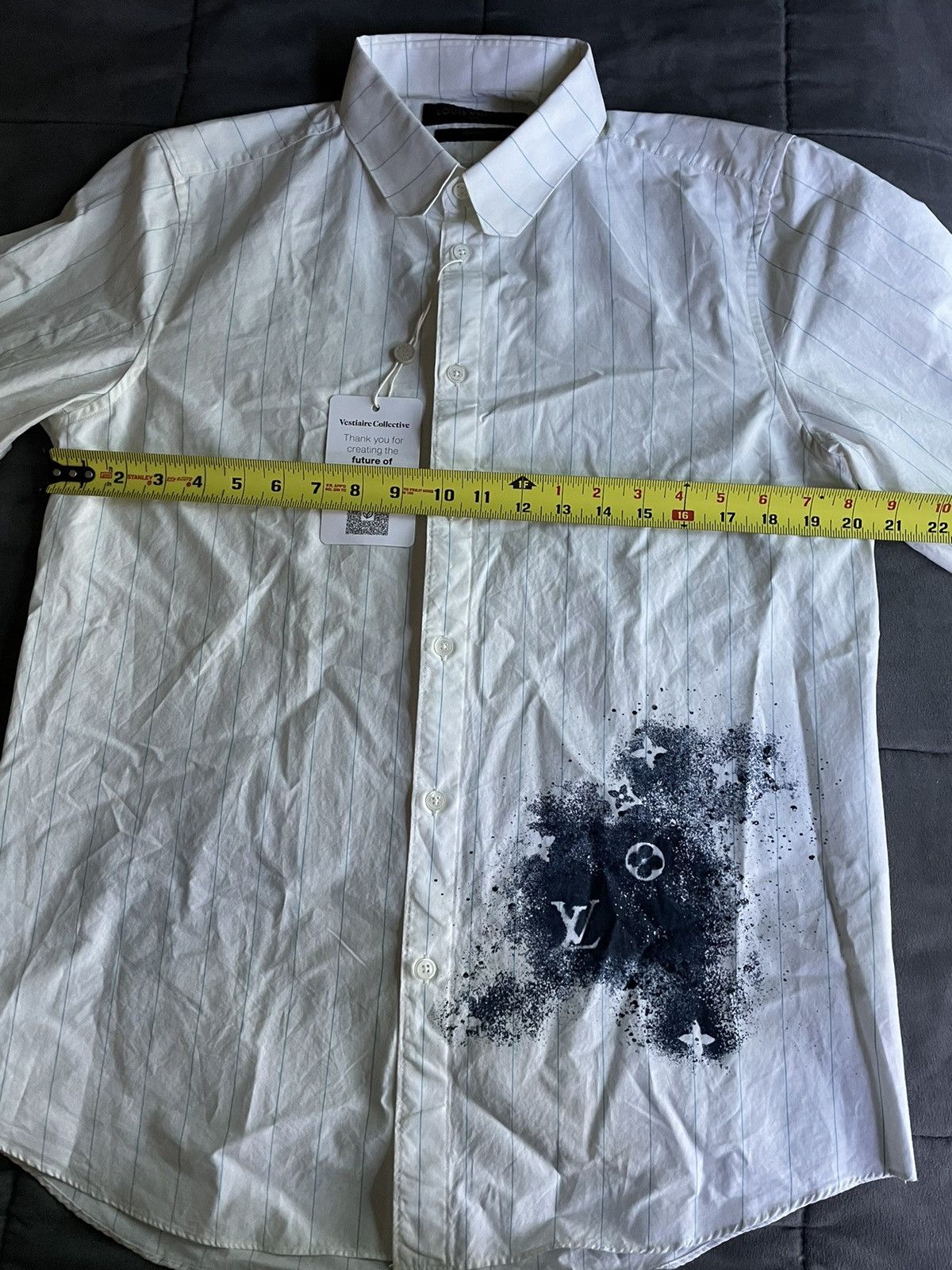 Louis Vuitton Louis Vuitton Monogram Striped Shirt Size US XXL / EU 58 / 5 - 5 Thumbnail