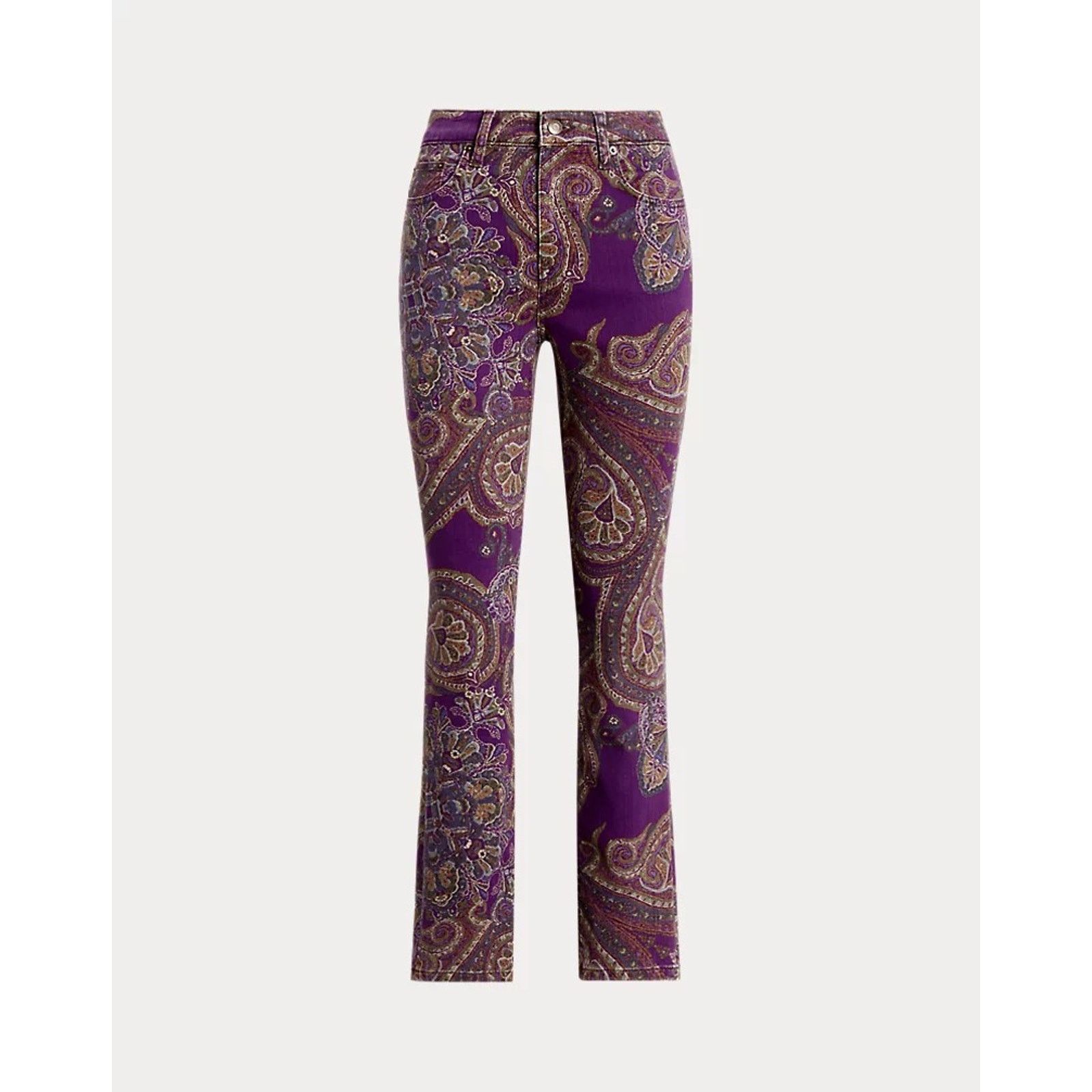 Lauren Ralph Lauren Lauren Ralph Lauren High Rise Straight Ankle Paisley Jean 30 Size 30" / US 8 / IT 44 - 2 Thumbnail