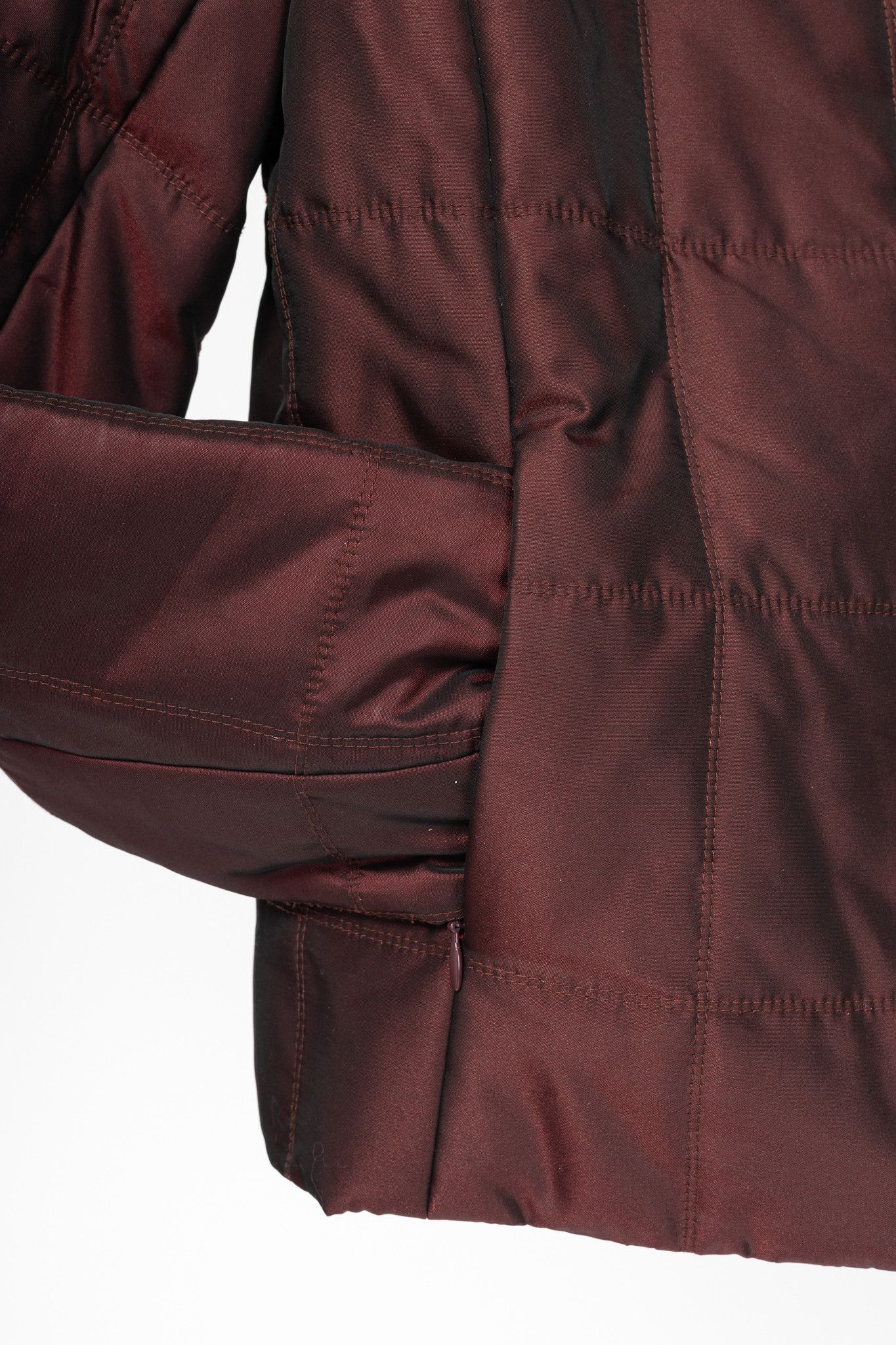 Chanel Chanel Identification 00A Burgundy Quilted Taffeta Jacket Size M / US 6-8 / IT 42-44 - 7 Thumbnail