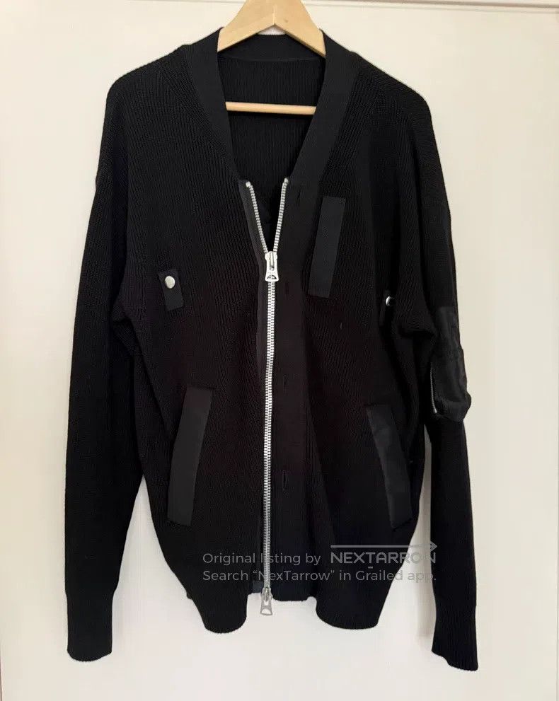 Sacai Sacai New panelled knit baseball jacket| Size US S / EU 44-46 / 1 - 3 Thumbnail