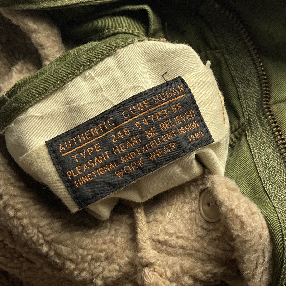 Le Grande Bleu (L.G.B.) 🇯🇵 CUBE SUGAR WORKWEAR LINED FLEECE FISHTAIL PARKA JACKET Size US M / EU 48-50 / 2 - 22 Thumbnail