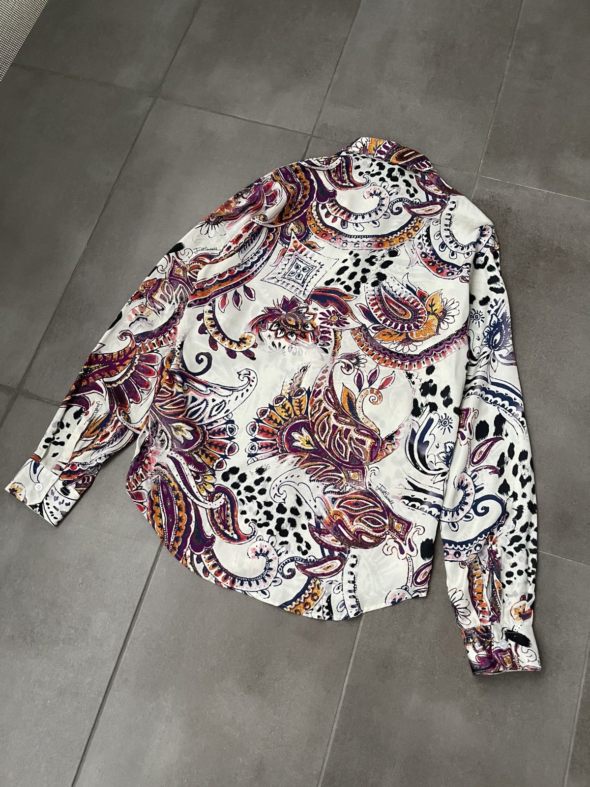 Just Cavalli !DS! AW22 Just Cavalli Paisley Viscose Shirt Size US S / EU 44-46 / 1 - 14 Thumbnail