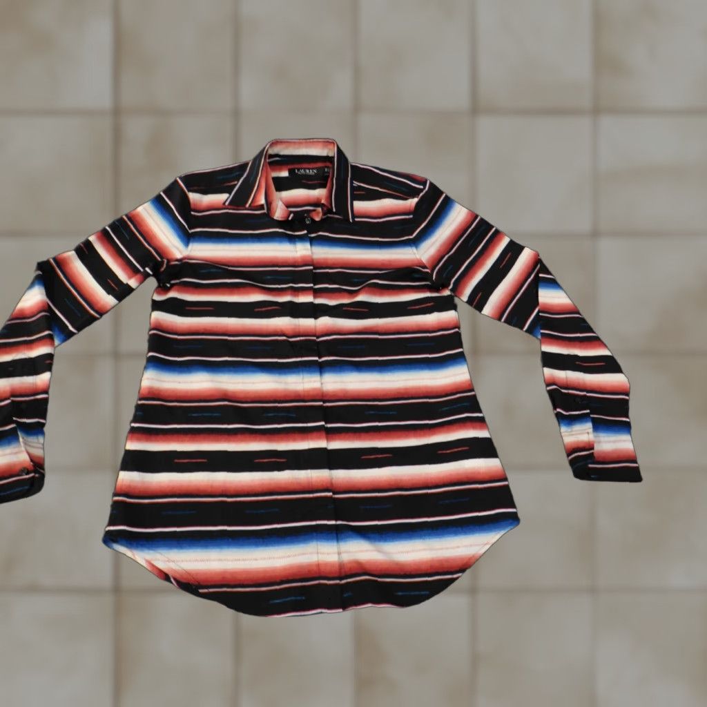 Ralph Lauren Ralph Lauren Shirt Mens XS Red Striped Button-Up City Woven Button-Down Collar Long Sleeve Casual Regular Size US XS / EU 42 / 0 - 1 Thumbnail
