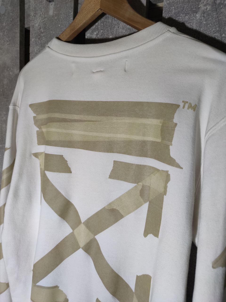 Off-White Off White Tape Arrows Cotton Sweatshirt White Size US M / EU 48-50 / 2 - 3 Thumbnail
