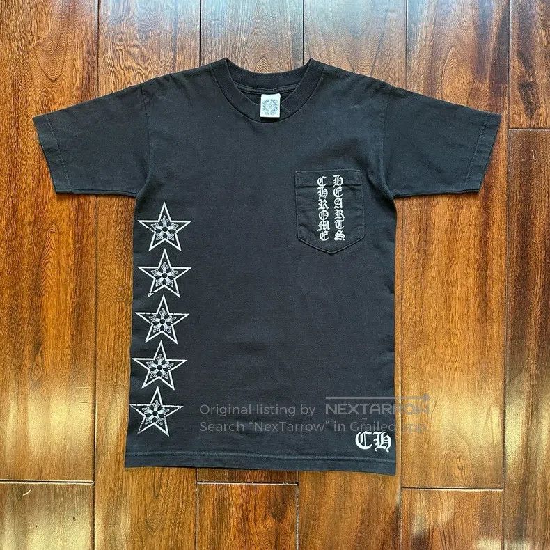 Chrome Hearts CHROME HEARTS Size S Black Sanskrit Broken Star tee Size US S / EU 44-46 / 1 - 1 Thumbnail