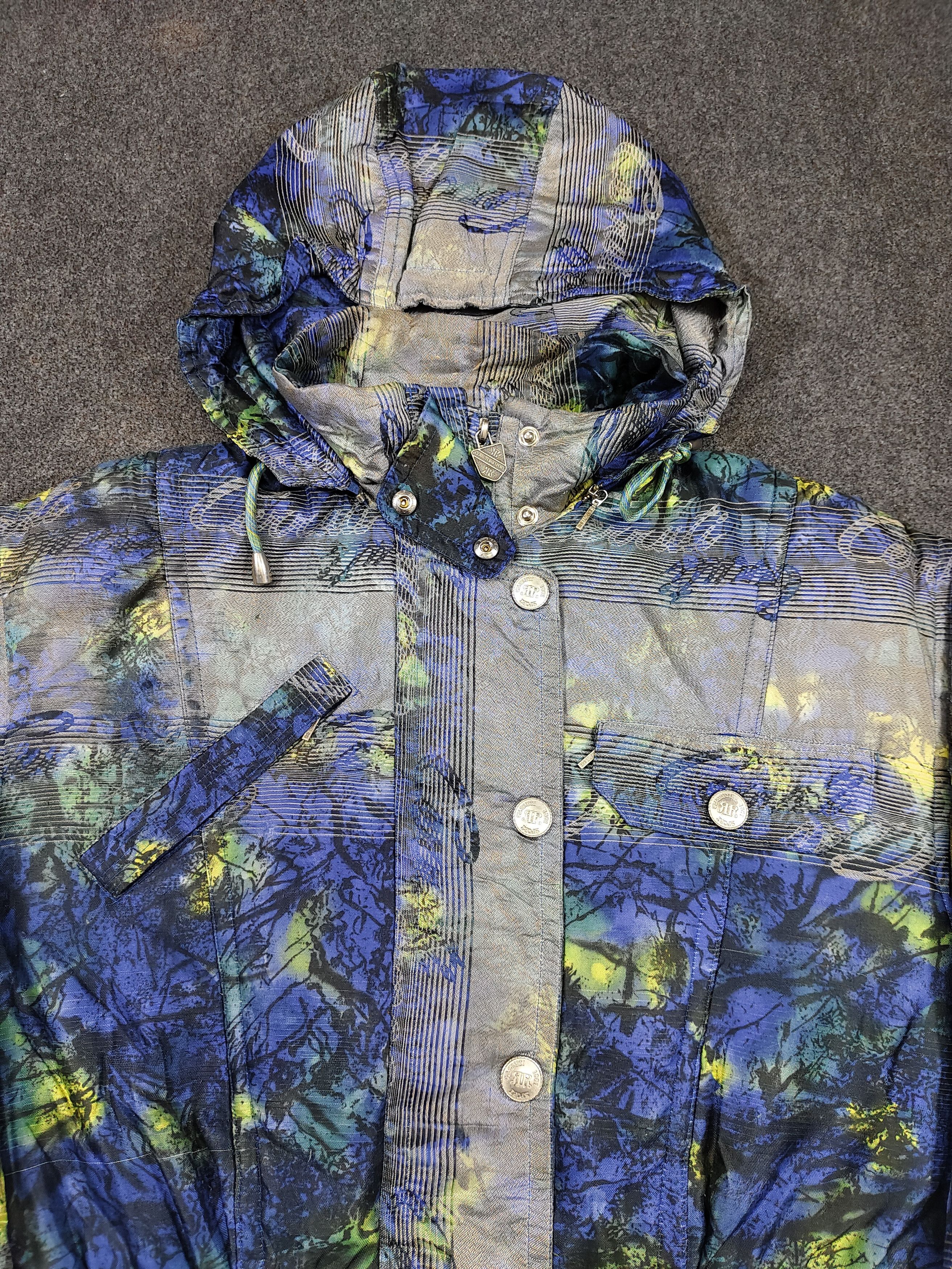 Cerruti 1881 90s Cerruti 1881 Sport Abstrac Art Graphic Parka Jacket Size US M / EU 48-50 / 2 - 2 Thumbnail