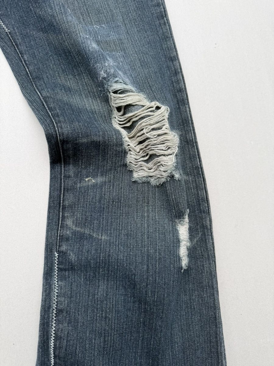 Japanese Brand lace up flare jeans Size US 31 - 2 Thumbnail