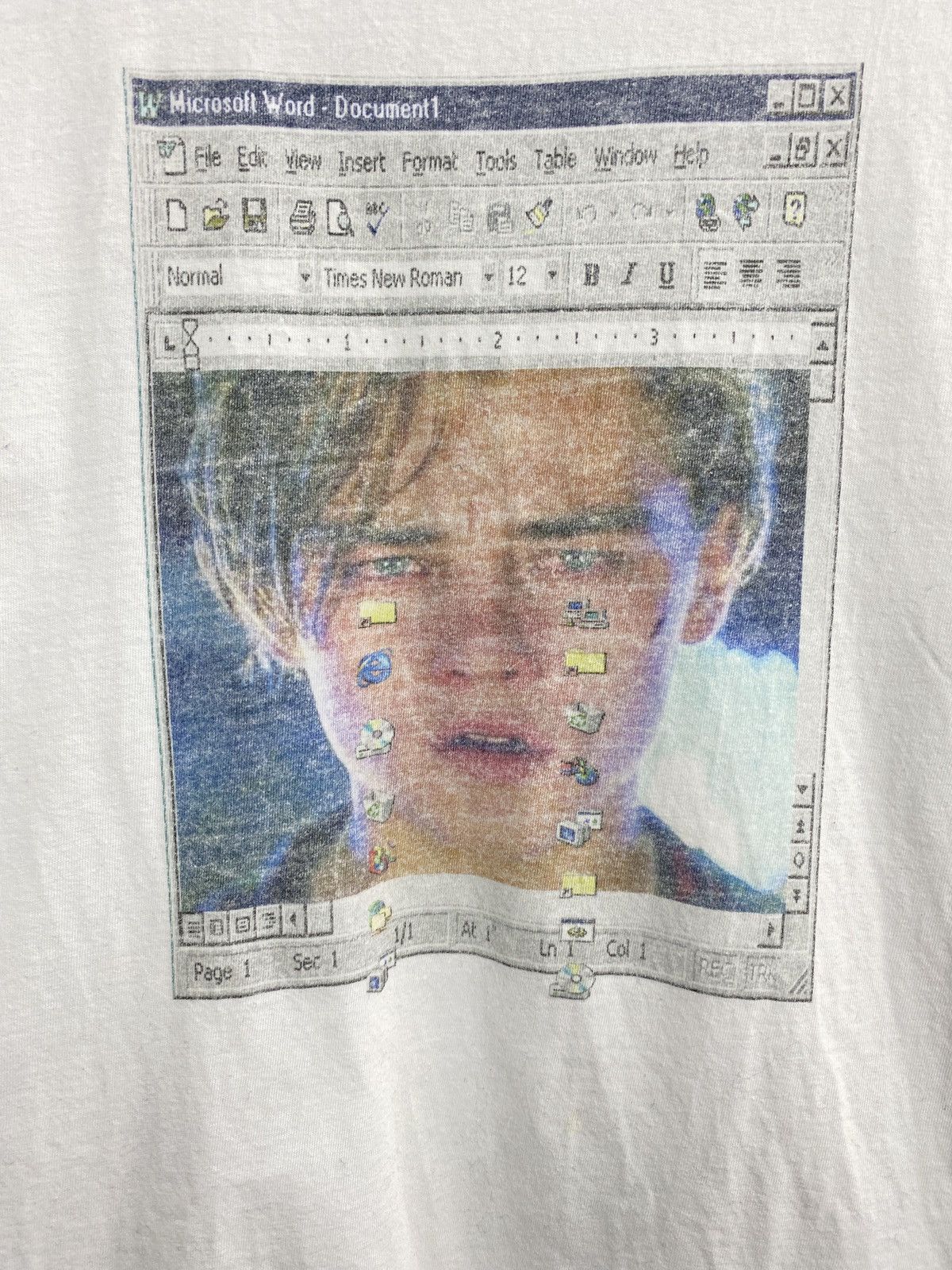 Rap Tees × Vintage 🇺🇸 Vintage Leonardo Dicaprio Rare Retro T-Shirt Titanic Y2K Size US M / EU 48-50 / 2 - 4 Thumbnail