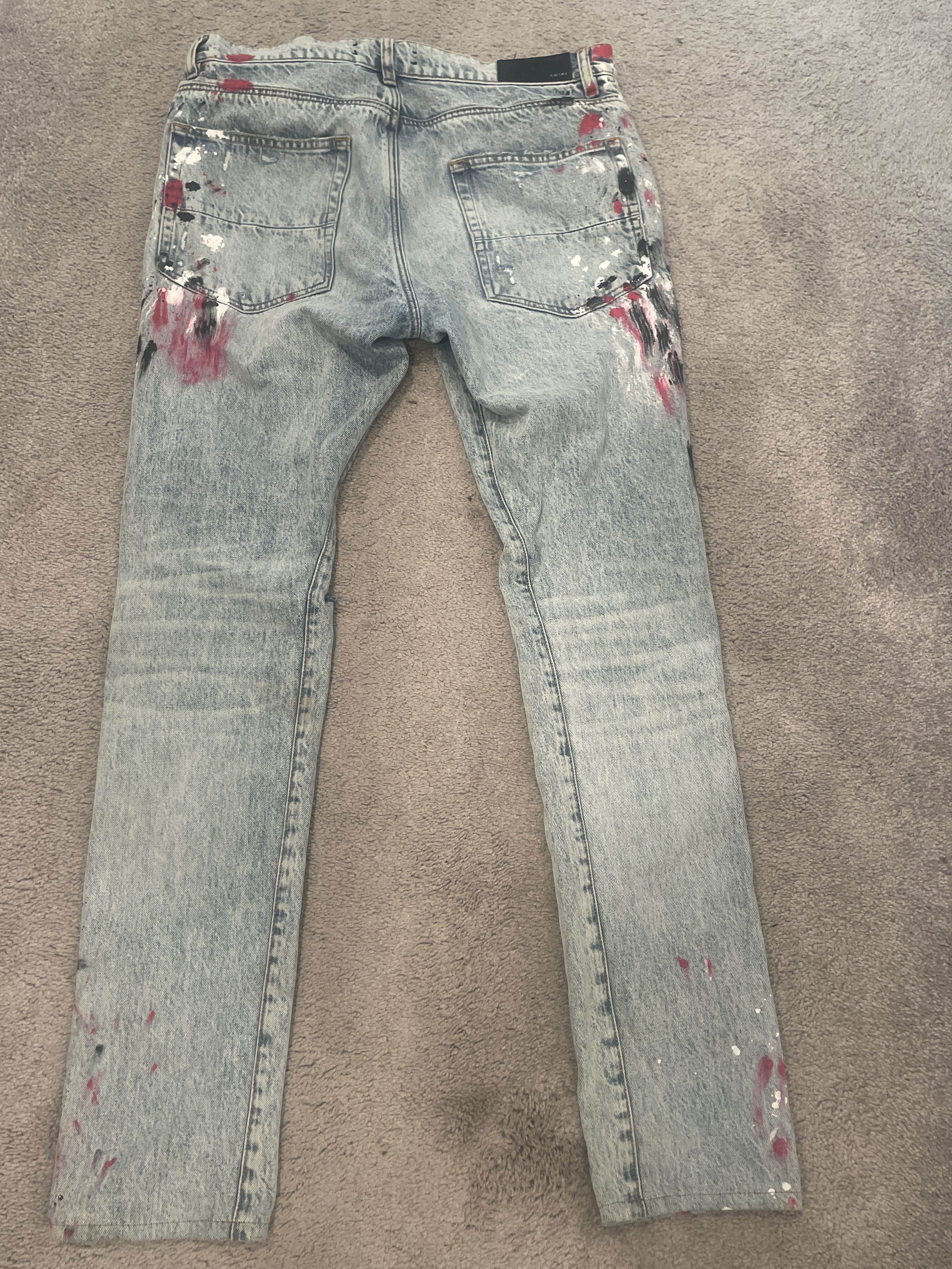 Amiri Amiri paint splatter jeans Size US 32 / EU 48 - 2 Thumbnail