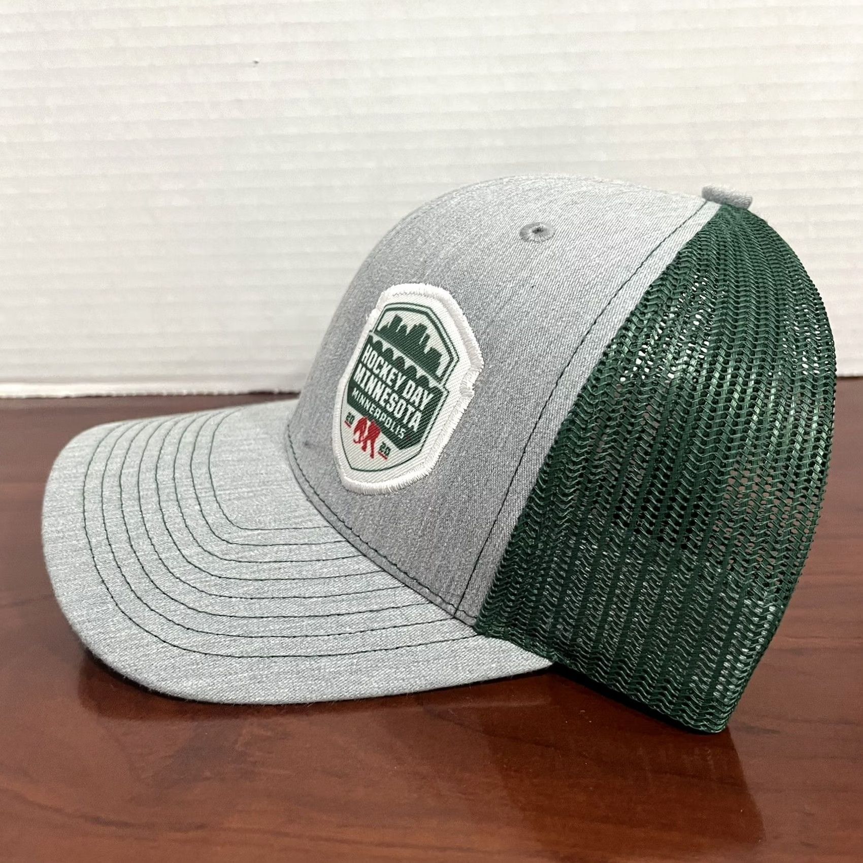 Vintage Richardson Hockey Day Minnesota Wild 2020 Hat Cap Snap Back Gray Green Trucker Mens One Size Gray Vintage: No Size ONE SIZE - 3 Thumbnail
