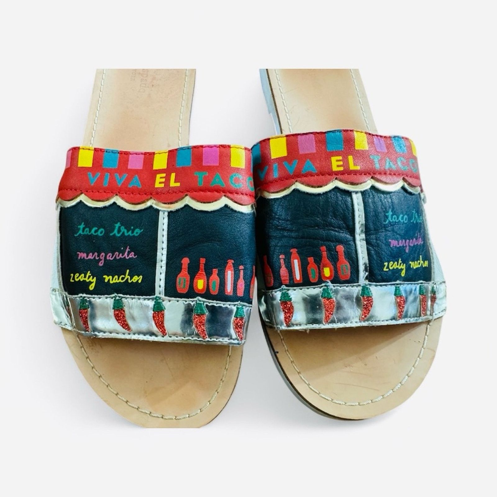 Kate Spade Kate Spade Viva El Taco Truck Women's Slippers Rare Size US 9.5 / IT 39.5 - 3 Thumbnail