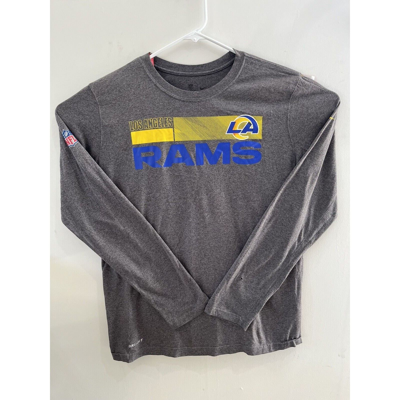 Nike Nike Los Angeles Rams On Field Shirt Mens M Gray Long Sleeve Size US M / EU 48-50 / 2 - 1 Thumbnail