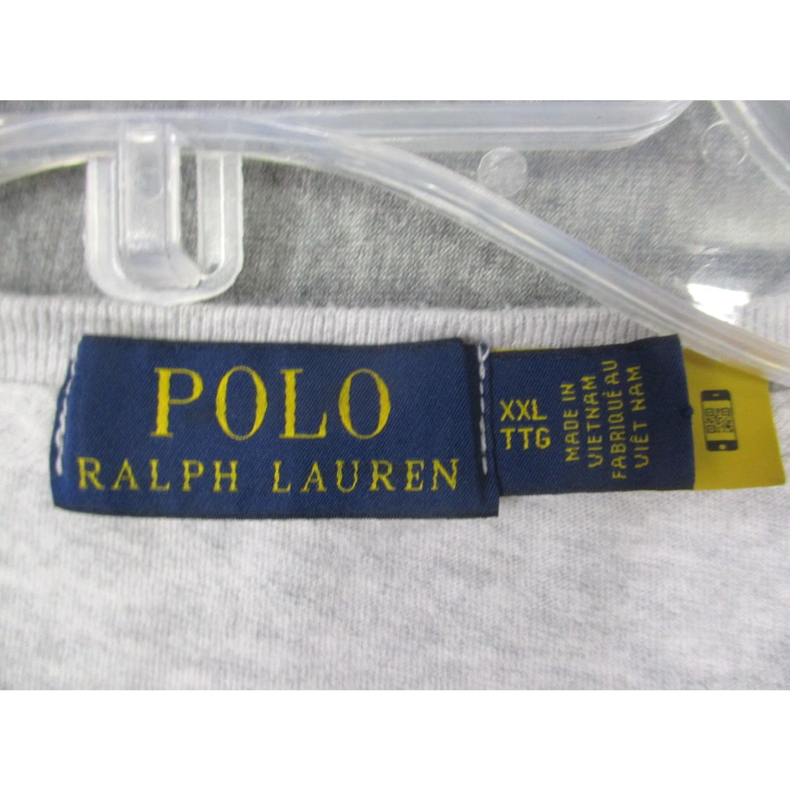 Polo Ralph Lauren Polo Ralph Lauren Shirt Mens 2XL Gray Box Logo Cotton Graphic Tee T-Shirt Size US XXL / EU 58 / 5 - 3 Thumbnail