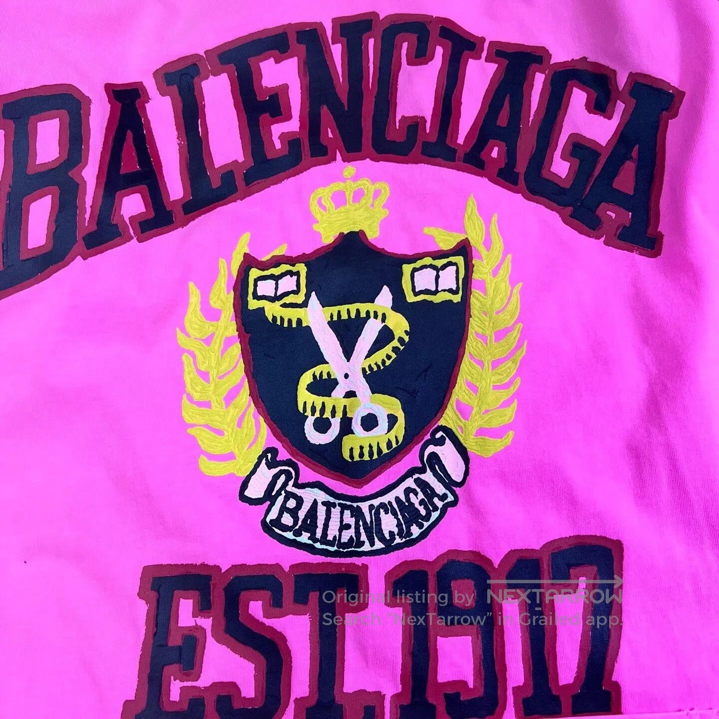 Balenciaga Balenciaga Bright Pink Oversized T-Shirt. Size US S / EU 44-46 / 1 - 5 Thumbnail