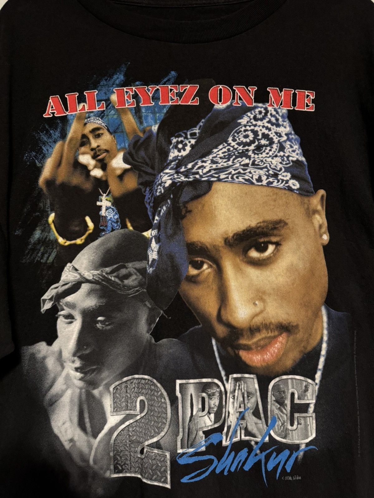 Bravado 2Pac Tupac Shakur All Eyez On Me Graphic T-Shirt Rap Hip Hop Size US XL / EU 56 / 4 - 5 Thumbnail